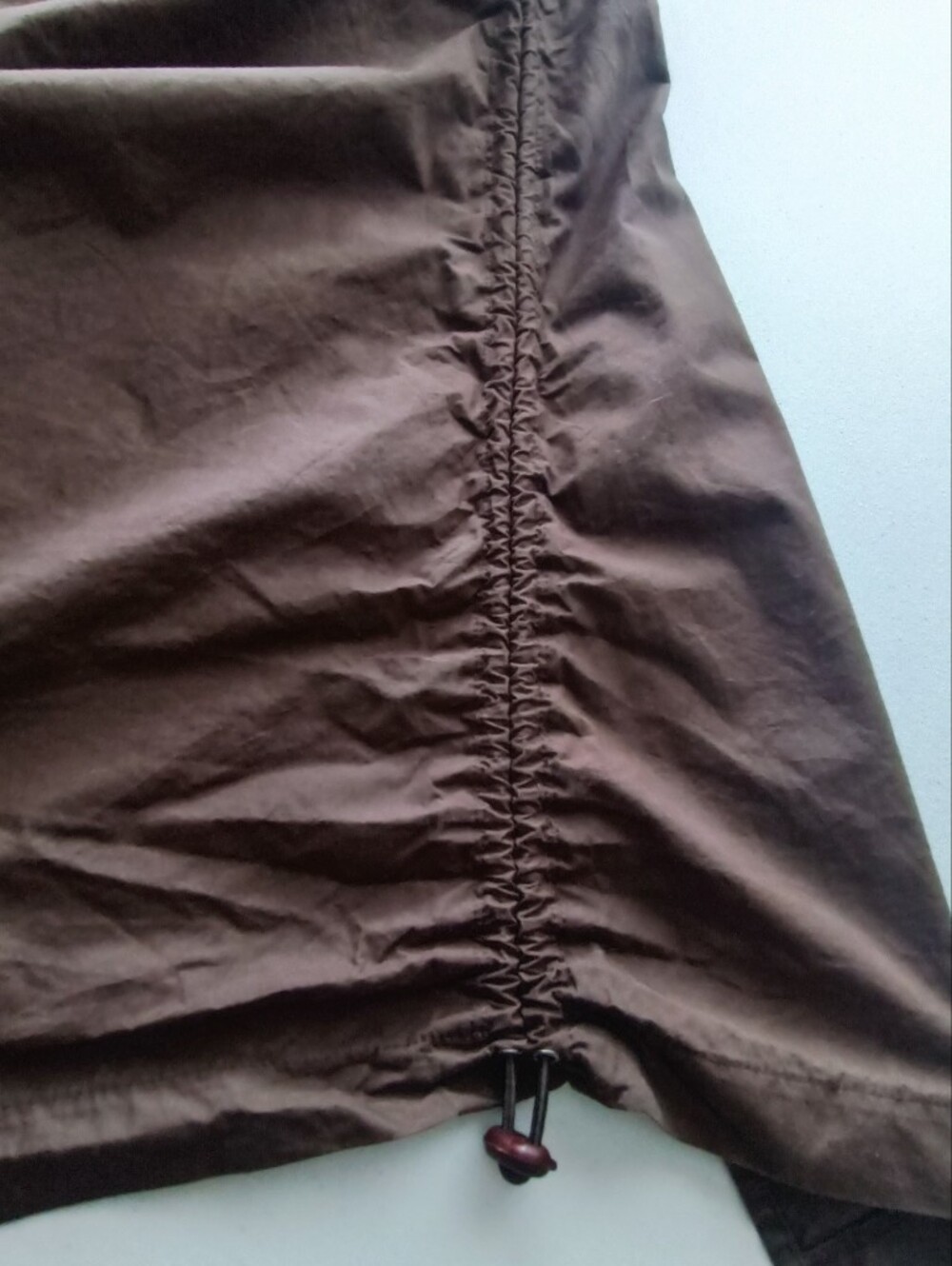 Frankie Los Angeles Upcycled Parachute Maxi Skirt in Earthy Brown Cotton Size S - Picture 12 of 16
